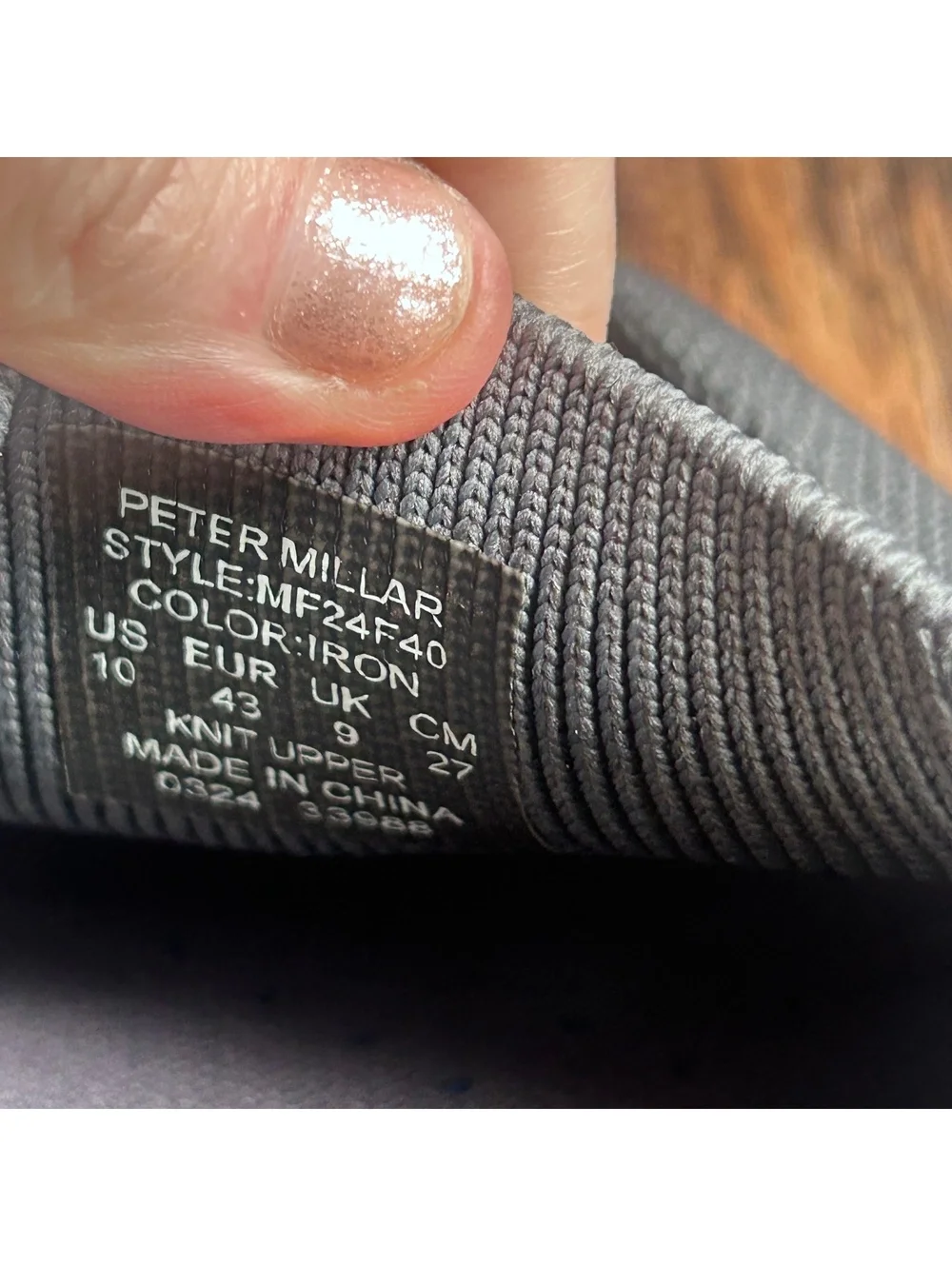 Men’s Peter Millar Cruise Knit Driver Loafers – Iron Gray – Size 10